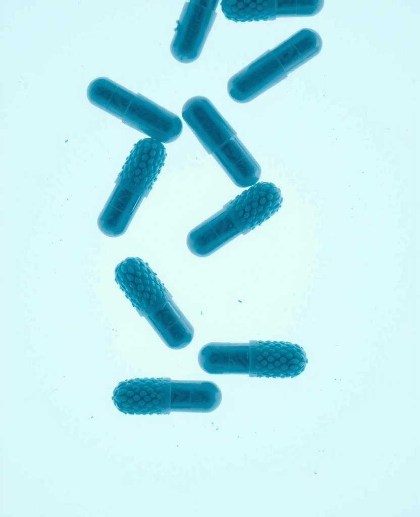 Mikroskopische Bakterienansicht